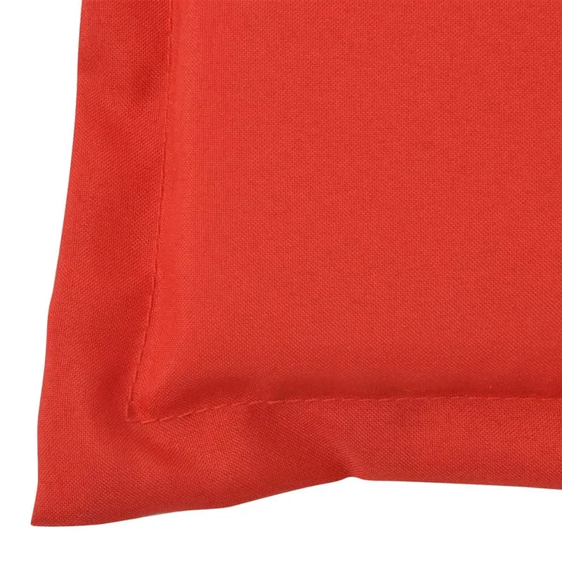 Coussin de banc de jardin 100 % polyester imperméable rouge 150 x 50 x 3 cm DEC021562