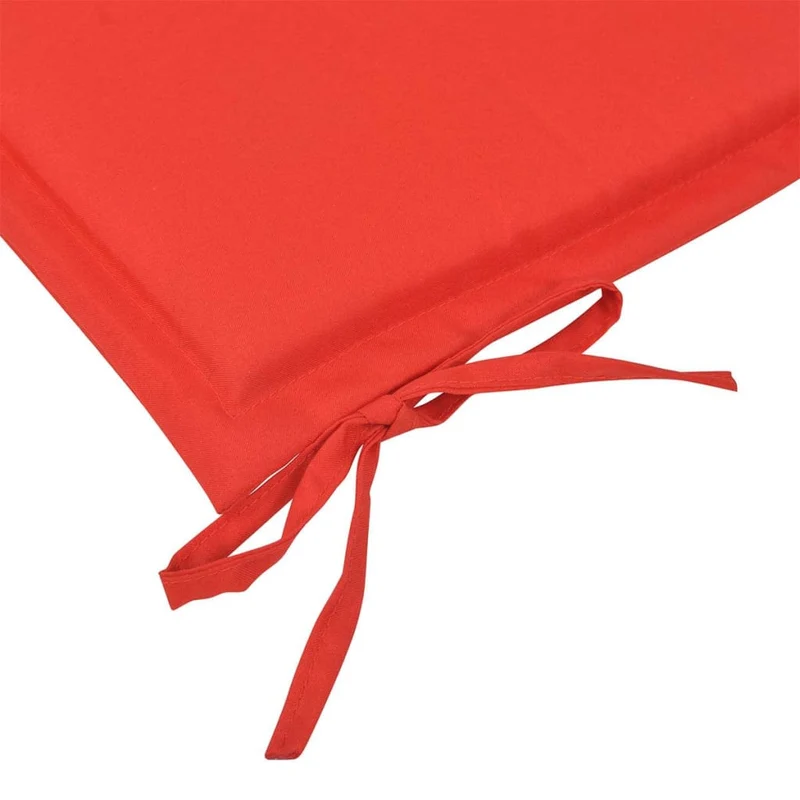 Coussin de banc de jardin 100 % polyester imperméable rouge 150 x 50 x 3 cm DEC021562