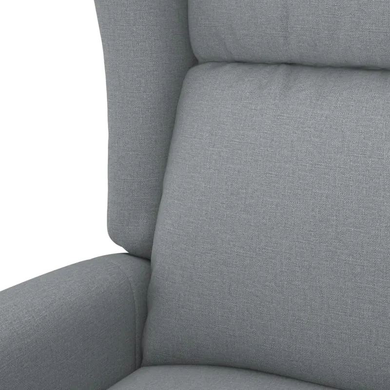 Fauteuil relax TV fonction de levage électrique très confortable en tissu gris DEC028616