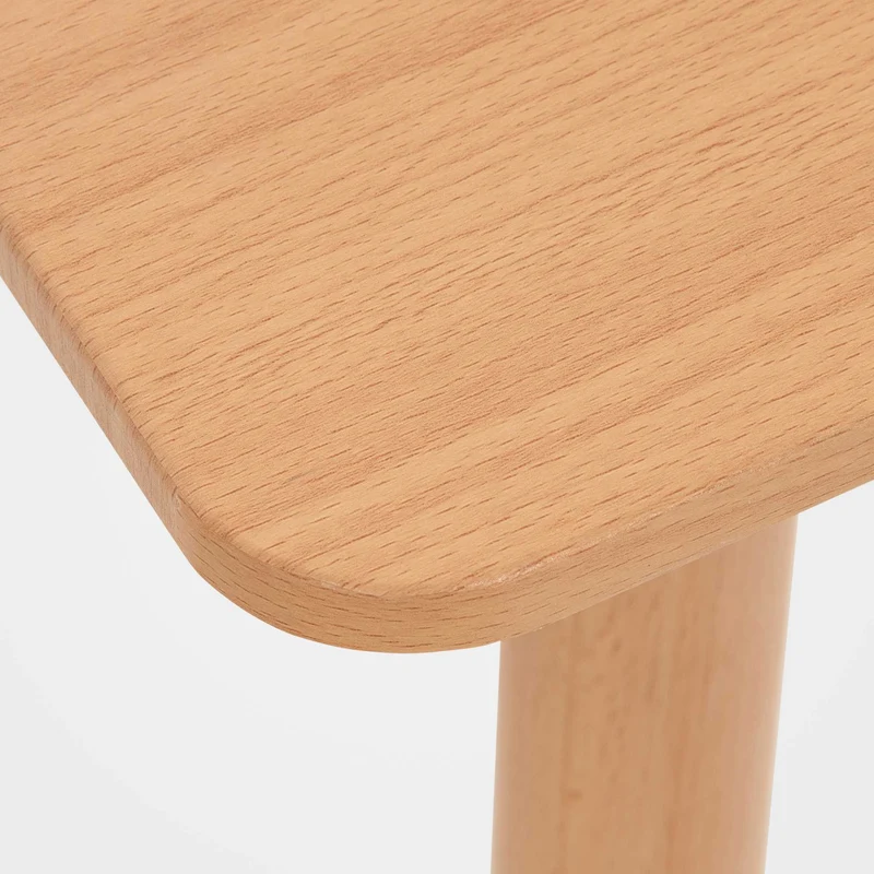 Table de cuisine design simple 60x60x70 cm en MDF nature 10_0005530