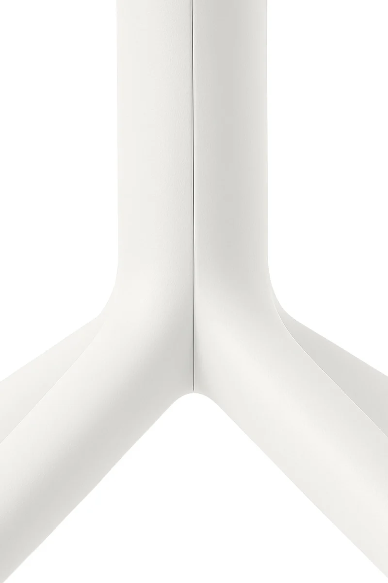 Table de jardin carrée 80x80 cm en aluminium thermolaqué blanc – Intérieur et extérieur 10_0009167
