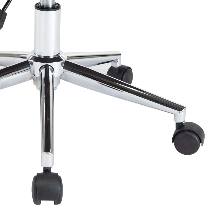 Chaise pivotante de bureau sur roulettes hauteur réglable en bois courbé et PVC noir DEC025148