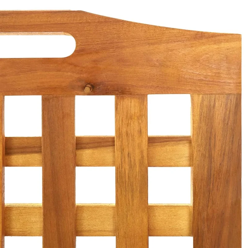 Paravent séparateur de pièce cloison 4 panneaux 162x2x115 cm bois d'acacia marron DEC030820