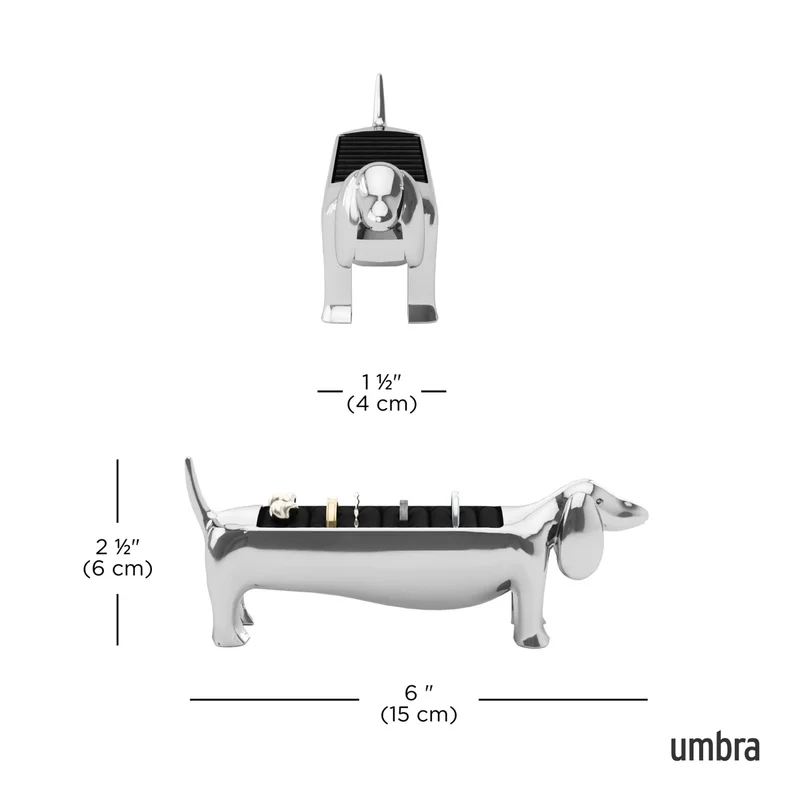 Porte-bagues en forme de teckel Dachsie