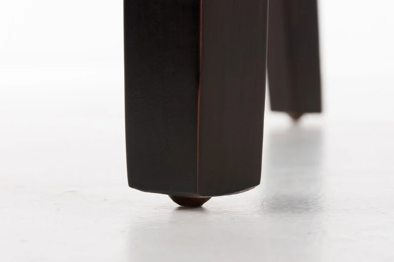 Chaise de salle à manger x1 design moderne en PVC noir et pieds en bois marron 10_0002016