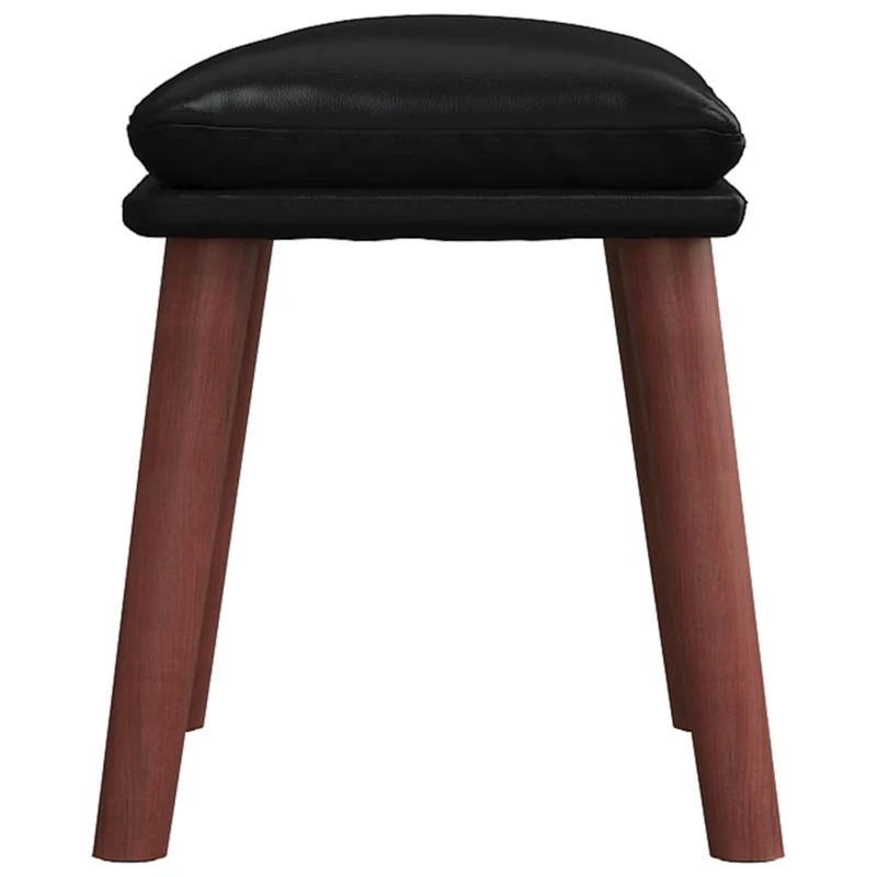 Repose-pieds tabouret 45 x 29,5 x 35 cm PVC noir DEC030463