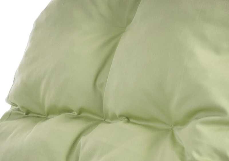 Fauteuil à bascule en rotin avec coussin épais 101x58x115 cm rotin blanc coussin vert 04_0011394