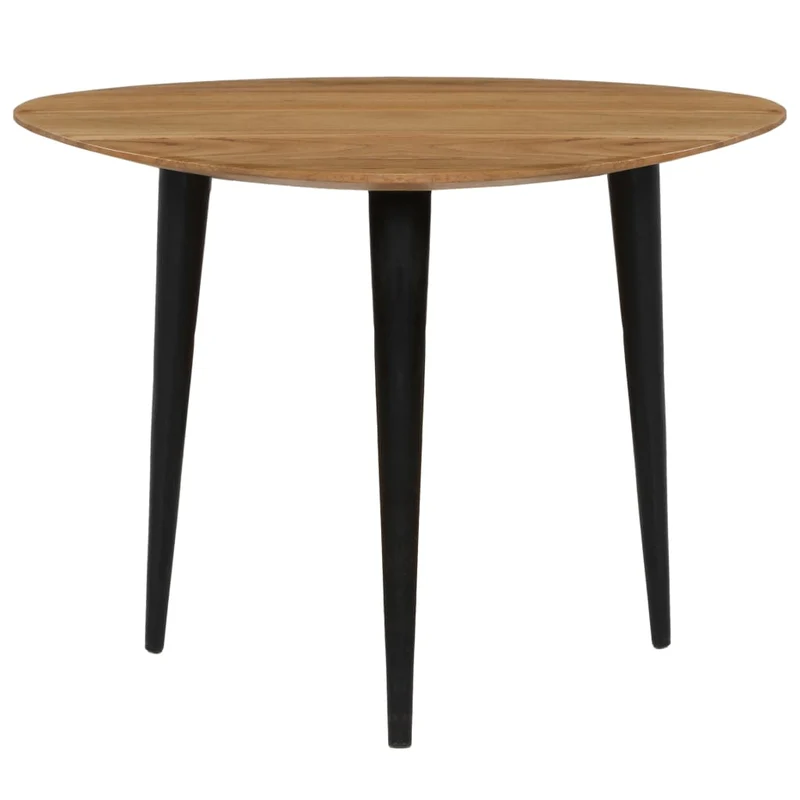 Lot de 3 tables d'appoint en bois d'acacia massif marron et acier DEC040449
