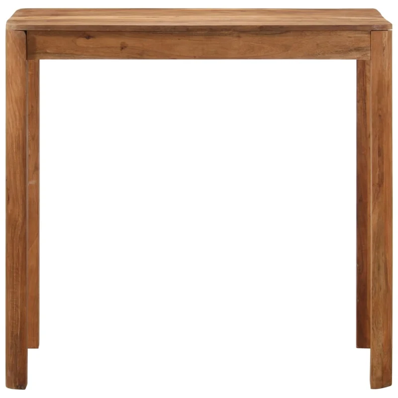 Table d’appoint multifonction en bois massif d'acacia finition couleur miel 110 x 55 x 106cm DEC036418