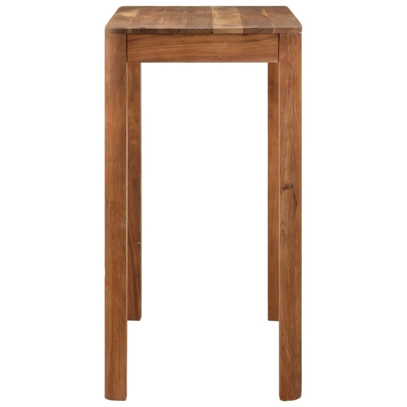 Table d’appoint multifonction en bois massif d'acacia finition couleur miel 110 x 55 x 106cm DEC036418