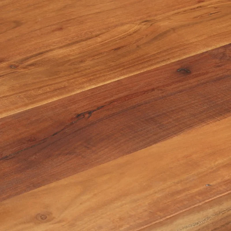 Table d’appoint multifonction en bois massif d'acacia finition couleur miel 110 x 55 x 106cm DEC036418