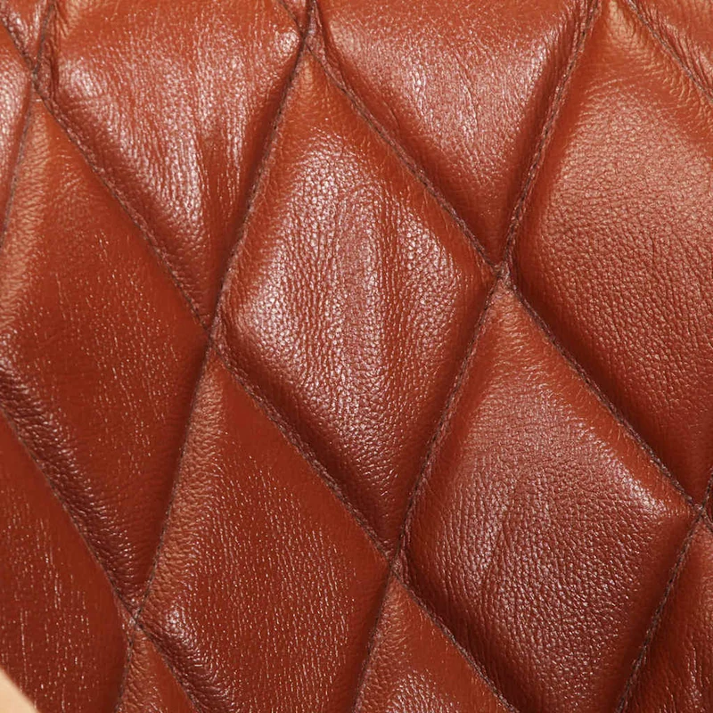 Fauteuil lounge assise confortable design moderne marron cuir véritable bois de manguier massif brun DEC026459