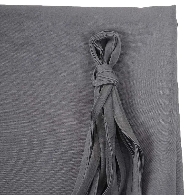 Toile de remplacement pour pergola 3x3 m protection UV30+ imperméable toile en polyester gris 04_0011047