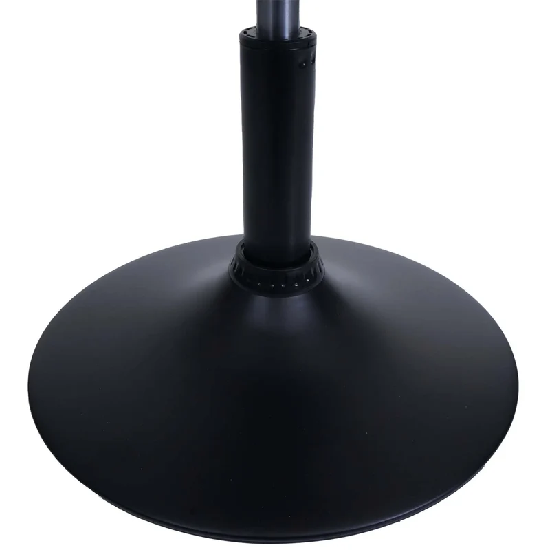 Lot de 2 tabourets réglables pivotants 360° tissu chenille marron Ø37 cm base acier 04_0009943