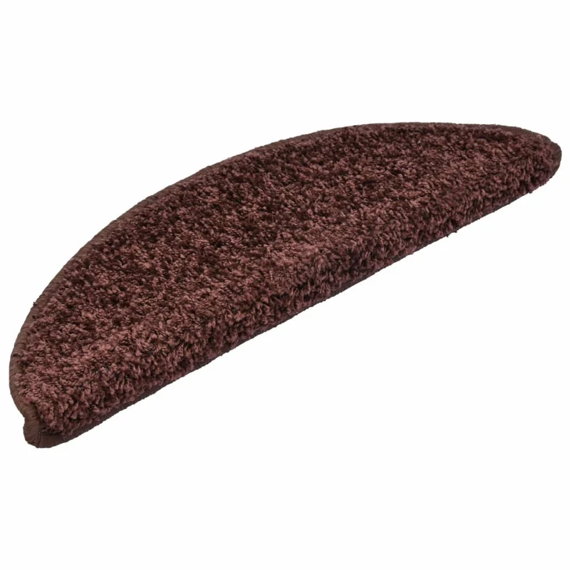 Tapis d'escalier 15 pièces Marron 56 x 20 cm DEC023563