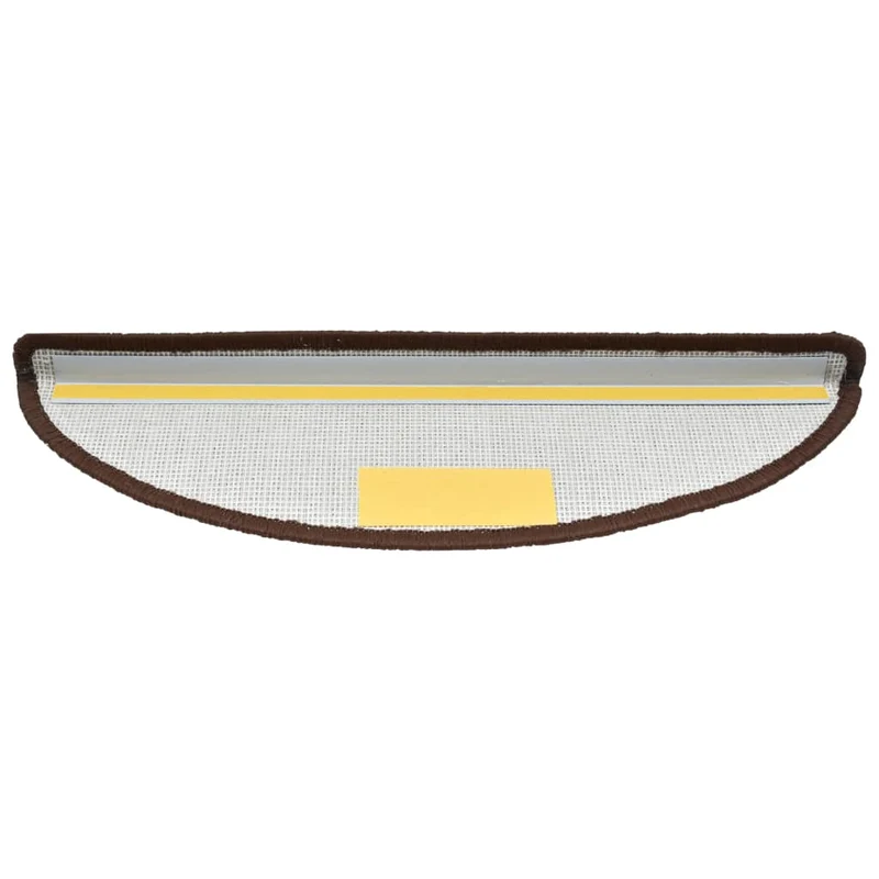 Tapis d'escalier 15 pièces Marron 56 x 20 cm DEC023563