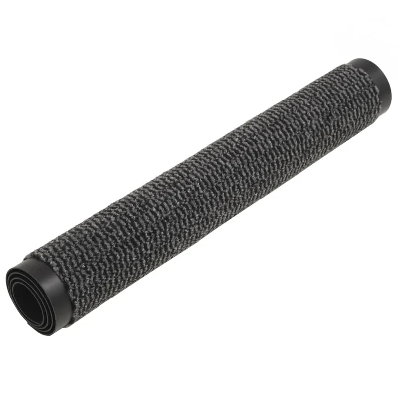 Lot de 2 paillassons rectangulaires 120 x 180 cm Anthracite DEC023169