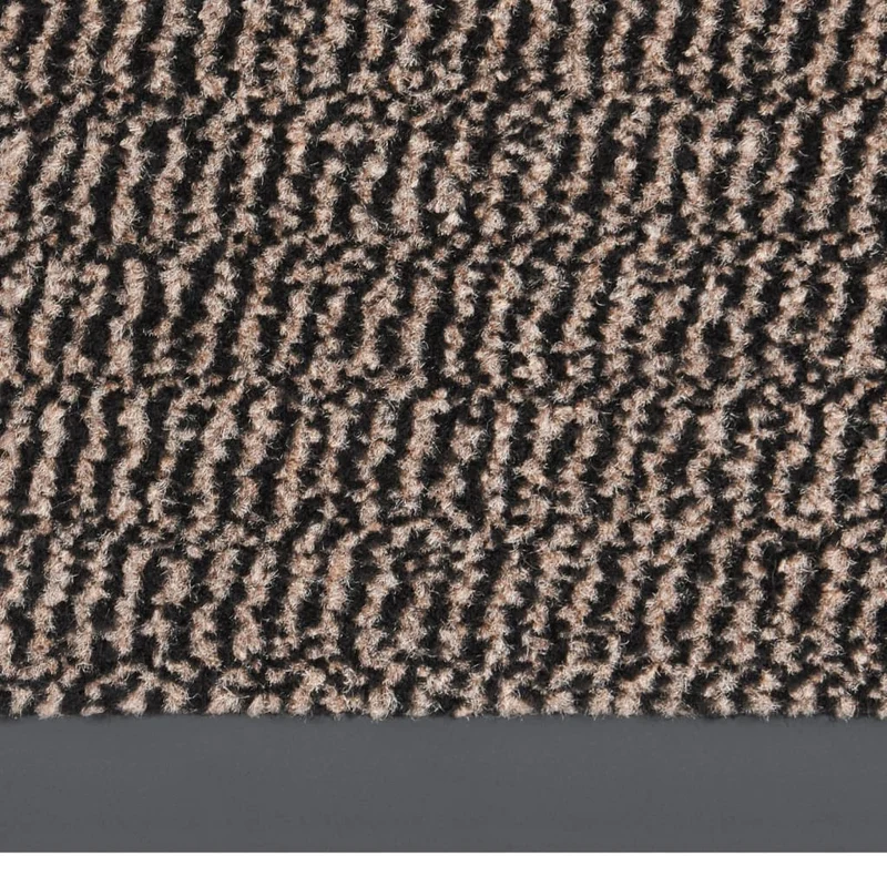 Paillasson touffeté 120 x 180 cm en PP marron et caoutchouc antidérapant DEC040661
