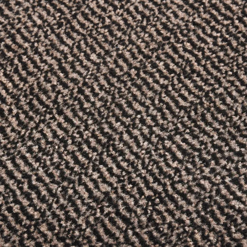 Paillasson touffeté 120 x 180 cm en PP marron et caoutchouc antidérapant DEC040661