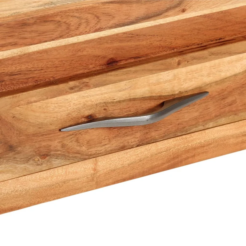 Table console avec tiroirs 110 x 34 x 74 cm bois d'acacia massif et MDF DEC032893