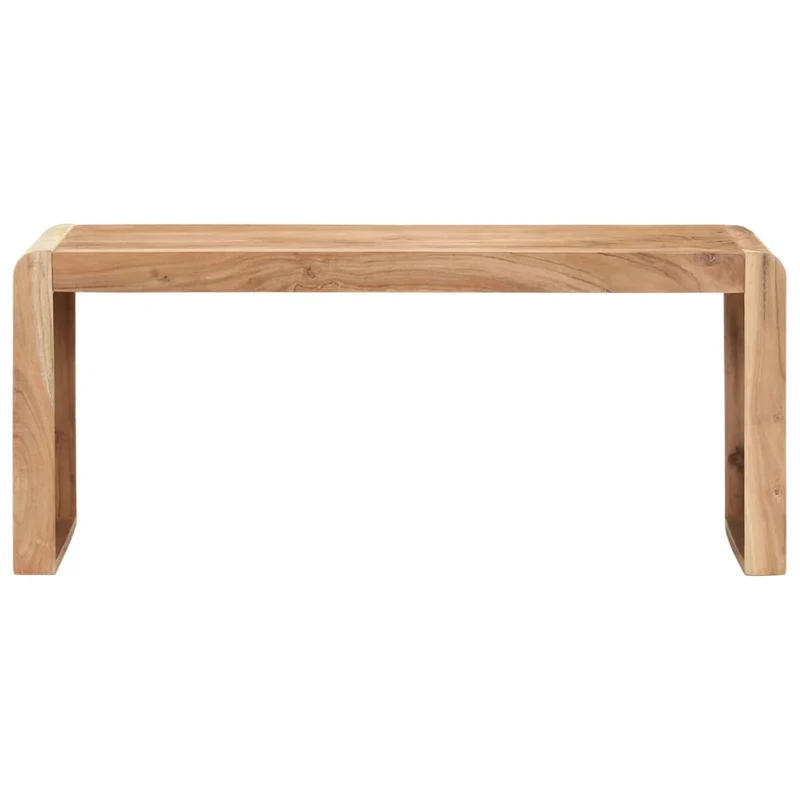 Banc design rustique 110 x 38 x 46 cm en bois solide d'acacia brun DEC024994