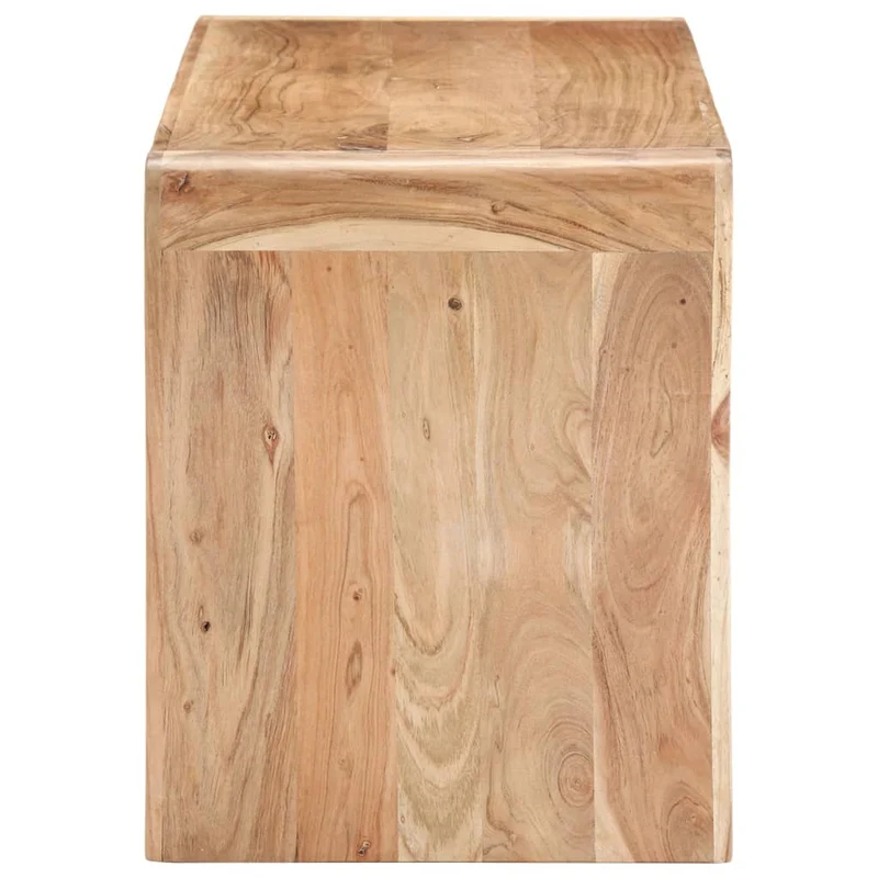 Banc design rustique 110 x 38 x 46 cm en bois solide d'acacia brun DEC024994