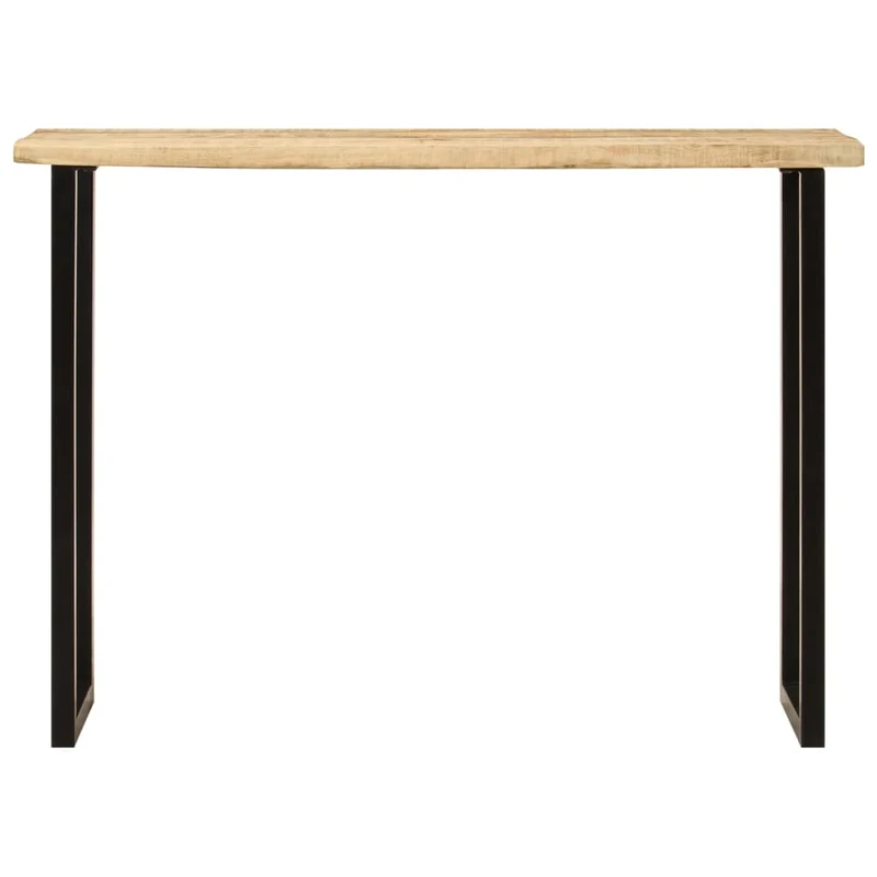 Table console table d'appoint 105 x 33 x 76 cm bois de manguier et acier DEC031365