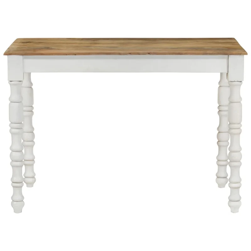 Table de salle à manger design rustique 110 x 60 x 76 cm bois de manguier massif DEC036651