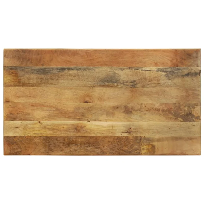 Table de salle à manger design rustique 110 x 60 x 76 cm bois de manguier massif DEC036651