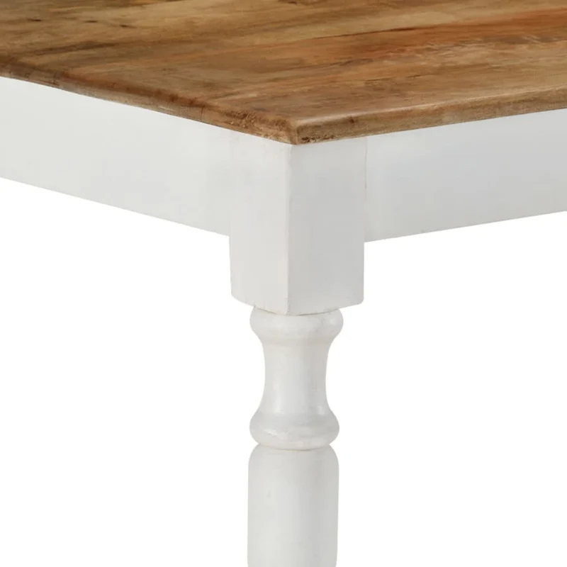 Table de salle à manger design rustique 110 x 60 x 76 cm bois de manguier massif DEC036651