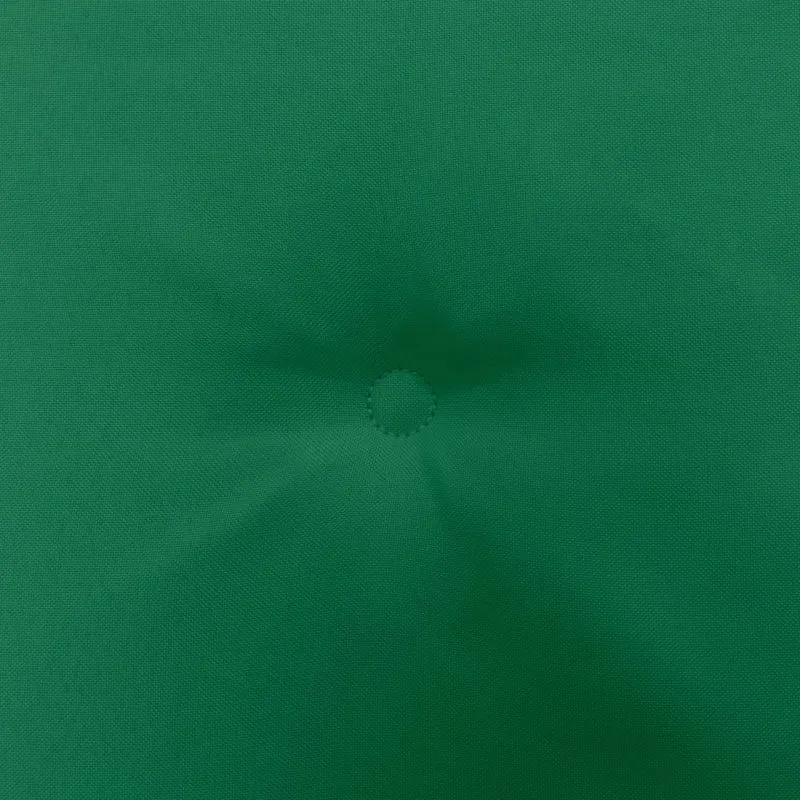 Coussin de banc de jardin résistant à l'eau 200 x 50 x 3 cm 100 % polyester vert DEC021736