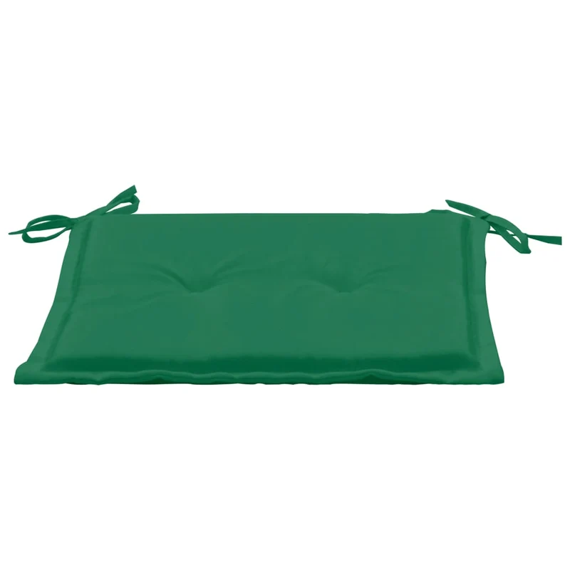 lot de 4 coussins de chaise 100 % polyester résistant à l'eau vert 40x40x3 cm DEC021720