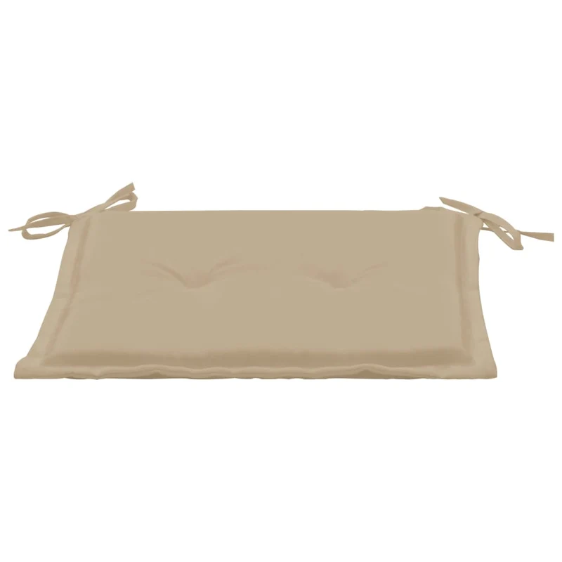lot de 4 coussins de chaise de jardin 100% polyester imperméable beige 40x40x3 cm DEC021724