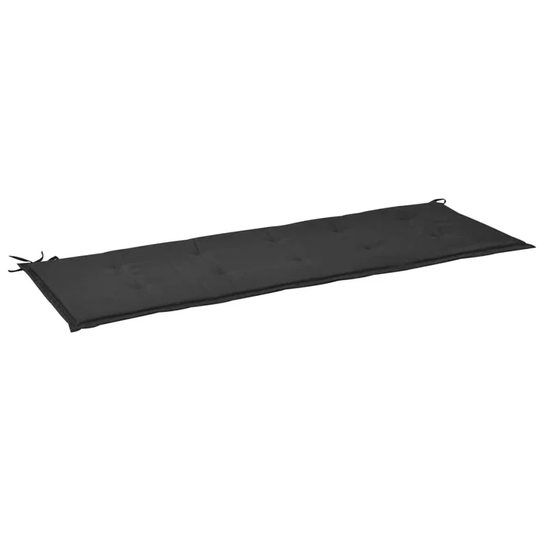 Coussin de banc de jardin Noir 150 x 50 x 3 cm DEC021747