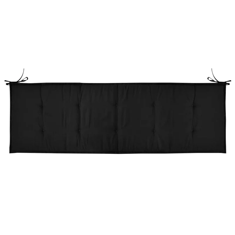 Coussin de banc de jardin Noir 150 x 50 x 3 cm DEC021747