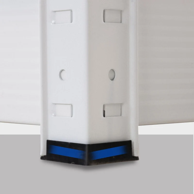 Étagère de stockage métal blanc 180 x 160 x 60 cm rayonnage charge lourde étagères réglables structure galvanisée 10_0009054