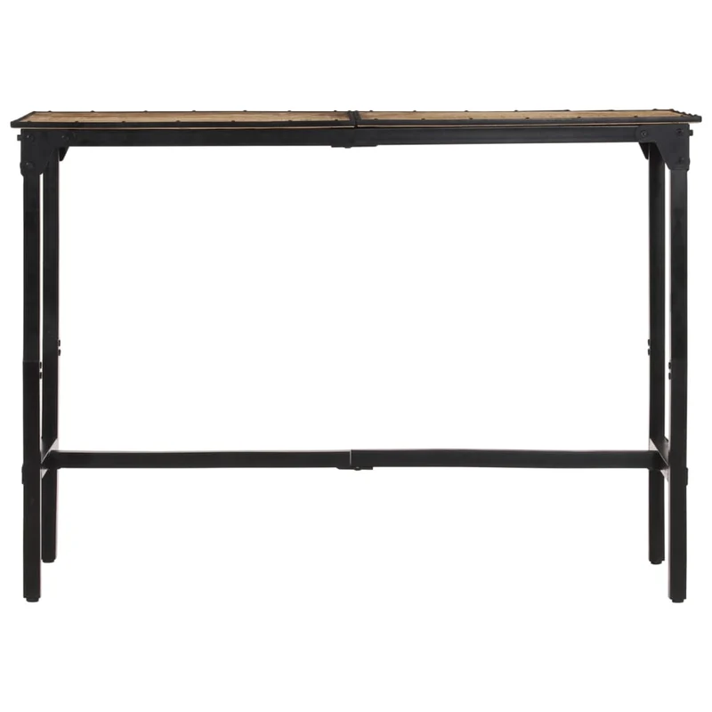 Table de bar hauteur 107 cm en bois de manguier et fer DEC029438