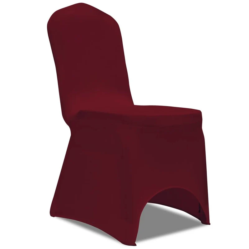 Housse de chaise extensible 4 pcs Bordeaux DEC022360