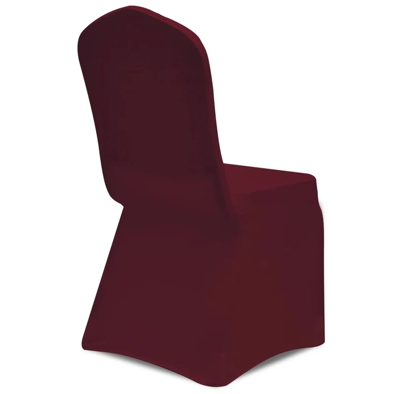 Housse de chaise extensible 4 pcs Bordeaux DEC022360