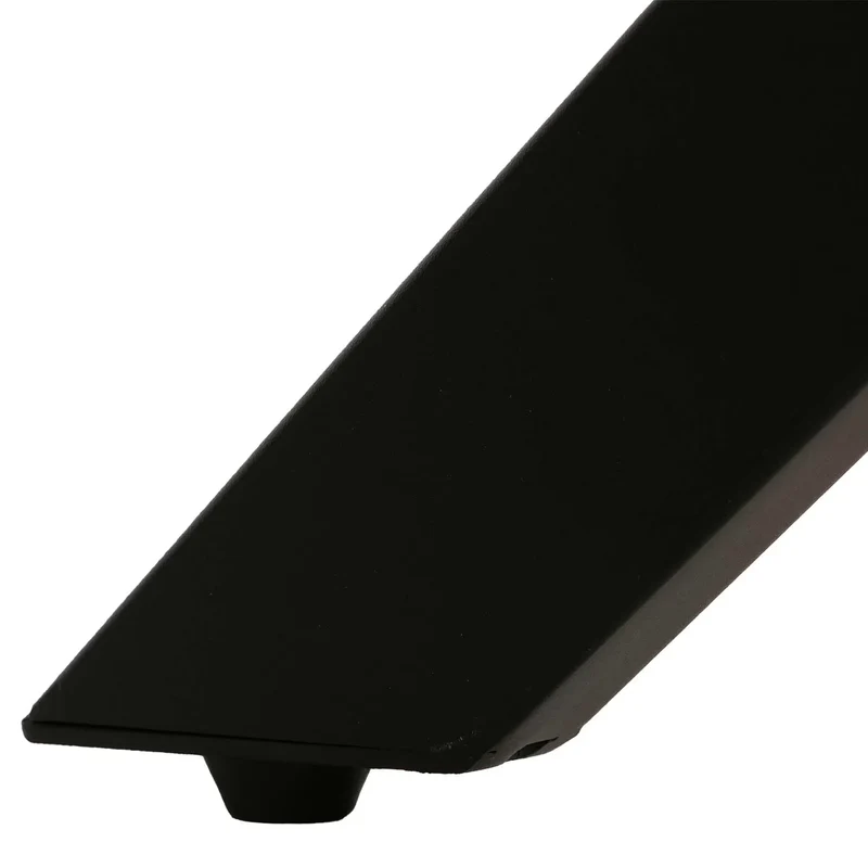 Table à manger de salle à manger 120 cm en pierre frittée et métal aspect marbre noir or 04_0009229
