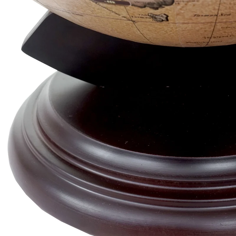 Globe bar minibar décorative en forme de globe avec carte du monde antique pour 3 bouteilles 04_0011328