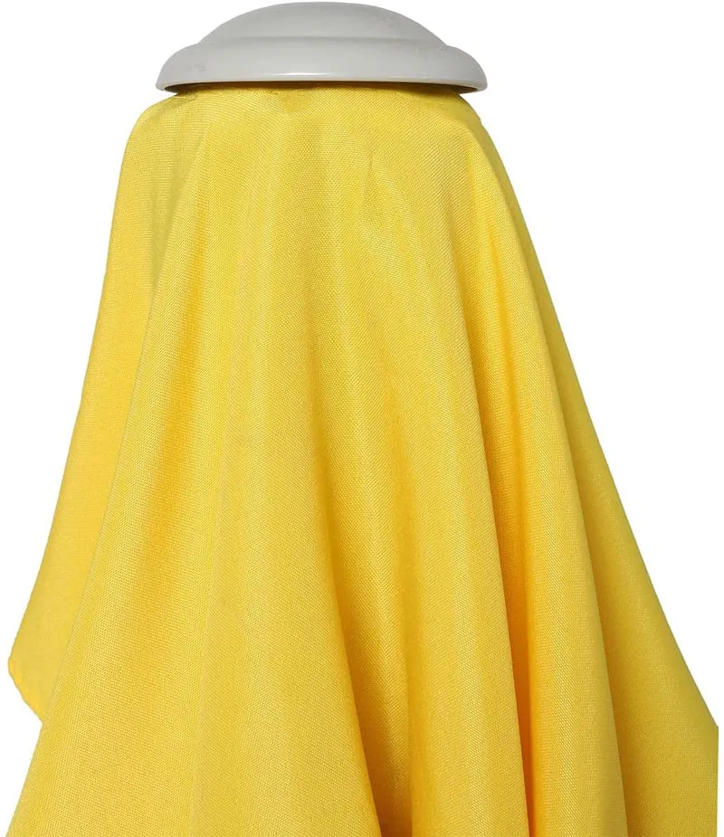 Parasol de jardin 2x3m rectangulaire inclinable polyester/aluminium 4,5kg jaune 04_0003893