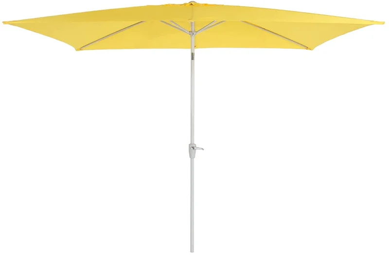 Parasol de jardin 2x3m rectangulaire inclinable polyester/aluminium 4,5kg jaune 04_0003893