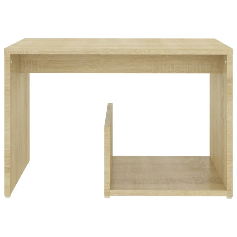 Table d'appoint bout de canapé 59 x 36 x 38 cm bois d'ingénierie couleur chêne DEC032425