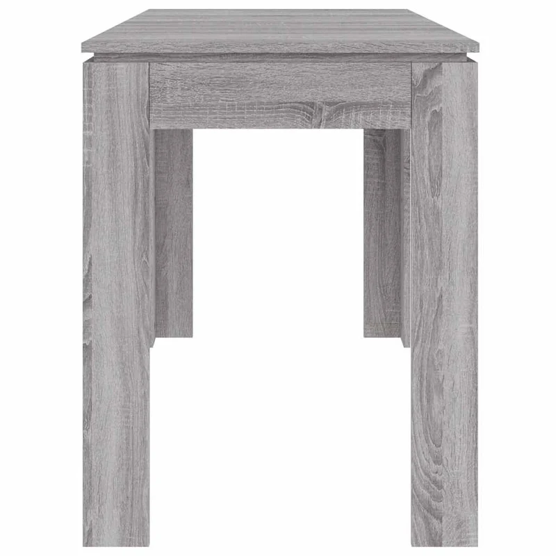 Table de salle à manger design moderne 120 x 60 x 76 cm bois d'ingénierie gris DEC036676