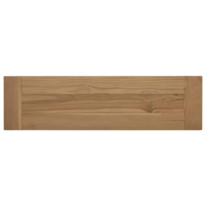 Banc design rustique 110 cm assise en bois massif de teck brun DEC024983