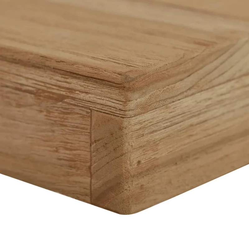 Banc design rustique 110 cm assise en bois massif de teck brun DEC024983