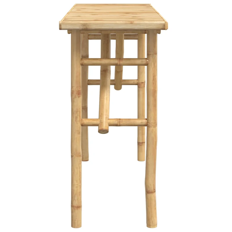 Table console d'entrée fonctionnel et stylé 115 x 39 x 75 cm en bambou DEC031330