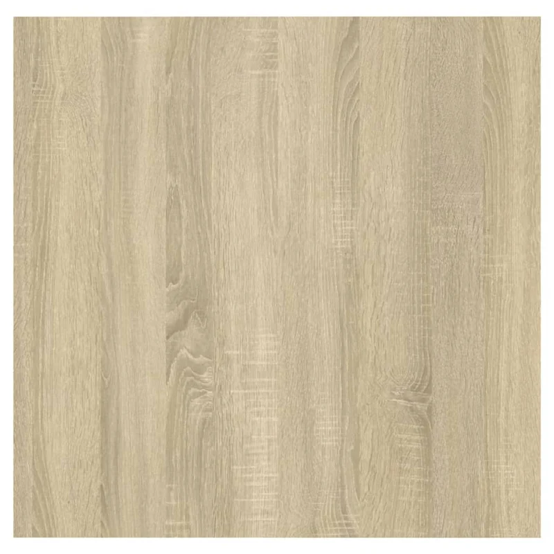 Lot de 2 tables de chevet avec compartiment avec porte 30,5 x 30 x 30cm bois ingénierie couleur chêne DEC035867