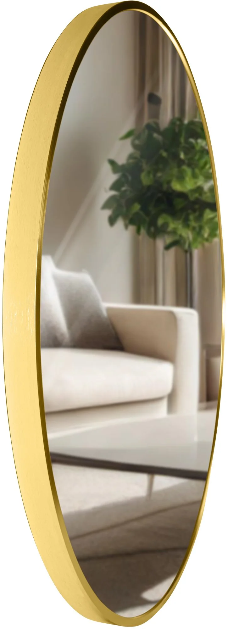 Miroir mural rond en métal doré diamètre 60 cm 10_0008417